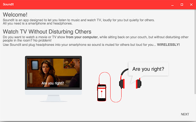 SoundIt  from Chrome web store to be run with OffiDocs Chromium online