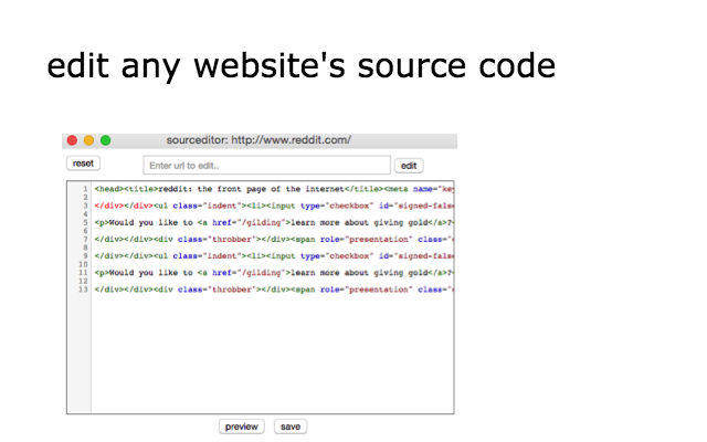 sourceditor  from Chrome web store to be run with OffiDocs Chromium online
