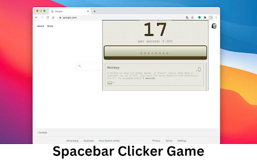 Spacebar Clicker Game  from Chrome web store to be run with OffiDocs Chromium online