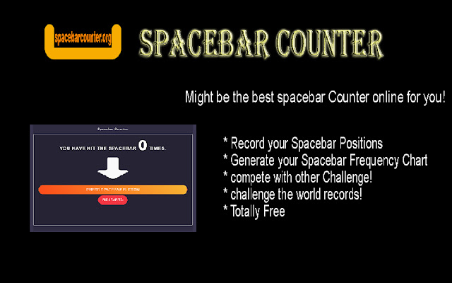 Spacebar Counter tool  from Chrome web store to be run with OffiDocs Chromium online