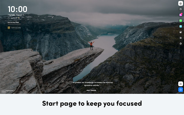 Spaceboard New tab dashboard  from Chrome web store to be run with OffiDocs Chromium online