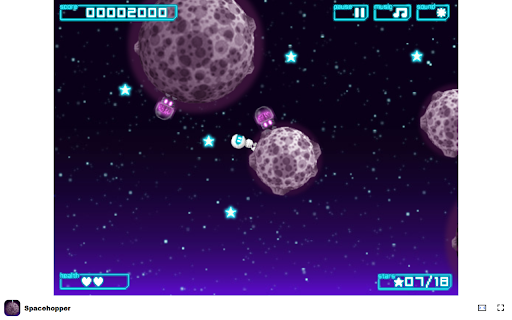 Spacehopper Game Complete Missions and Uncover Space Secrets!  from Chrome web store to be run with OffiDocs Chromium online