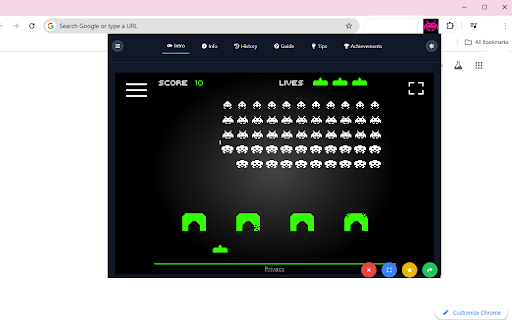 Space Invaders Unlocked Game  from Chrome web store to be run with OffiDocs Chromium online