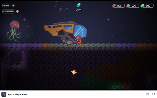 Space Major Miner Game Mine Asteroids and Battle Aliens!  from Chrome web store to be run with OffiDocs Chromium online