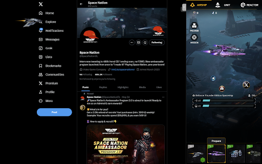 Space Nation: Orion  from Chrome web store to be run with OffiDocs Chromium online