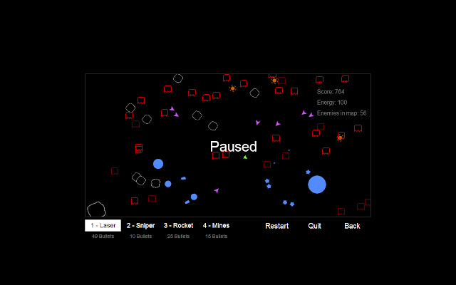 Space Ship Game  from Chrome web store to be run with OffiDocs Chromium online