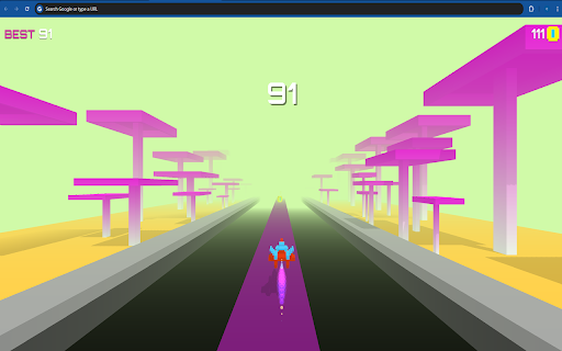 Spaceship Racer Game  from Chrome web store to be run with OffiDocs Chromium online