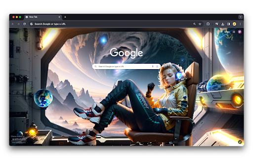 Space Vibes  from Chrome web store to be run with OffiDocs Chromium online