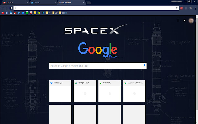 Space X Elon Musk Theme  from Chrome web store to be run with OffiDocs Chromium online