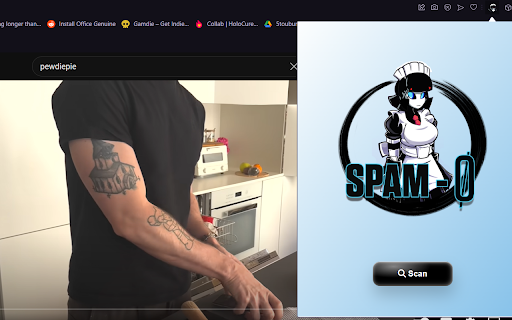 Spam ∅  from Chrome web store to be run with OffiDocs Chromium online