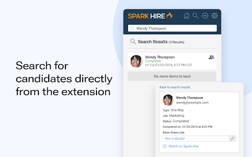 Spark Hire  from Chrome web store to be run with OffiDocs Chromium online