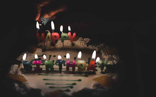Sparkling candles  from Chrome web store to be run with OffiDocs Chromium online