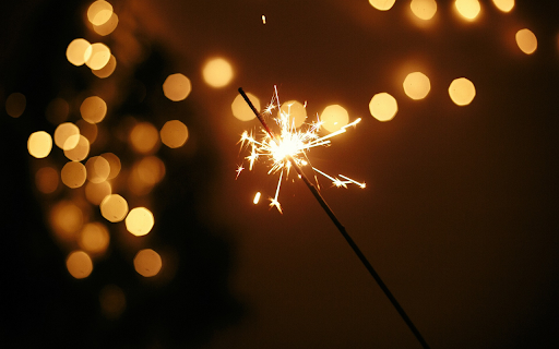 Sparkling stick fireworks  from Chrome web store to be run with OffiDocs Chromium online