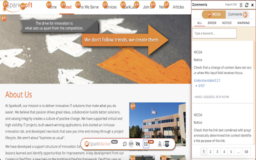 sparkmarker extension  from Chrome web store to be run with OffiDocs Chromium online