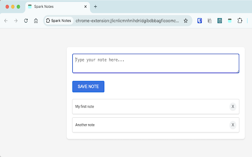 Spark Notes  from Chrome web store to be run with OffiDocs Chromium online