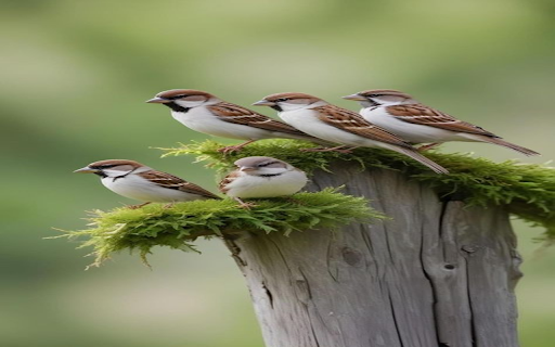 SparrowsWallpaper  from Chrome web store to be run with OffiDocs Chromium online