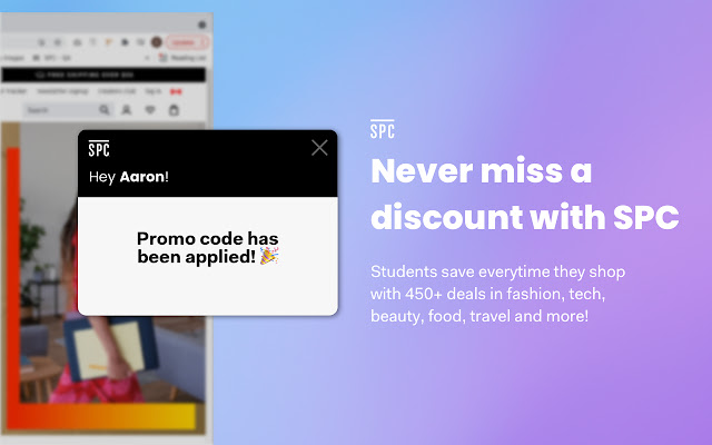 SPC: Student Deals  from Chrome web store to be run with OffiDocs Chromium online