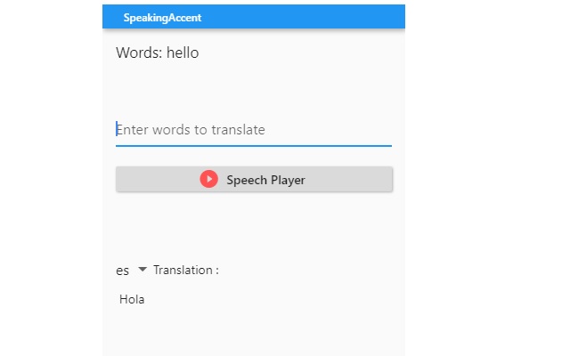 speakingaccent_extension  from Chrome web store to be run with OffiDocs Chromium online