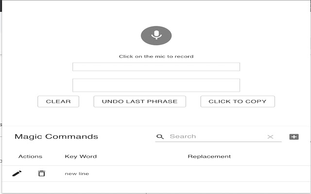 SpeakMagic Speech to Text  from Chrome web store to be run with OffiDocs Chromium online