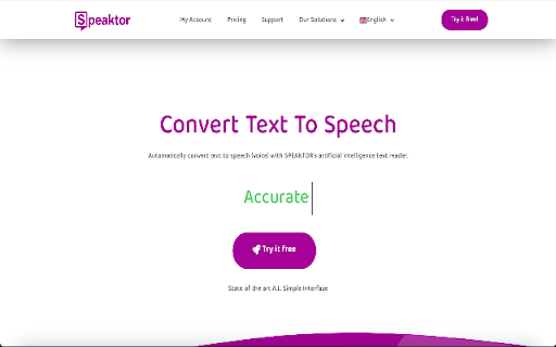 Speaktor: Convert Text to Audio  from Chrome web store to be run with OffiDocs Chromium online
