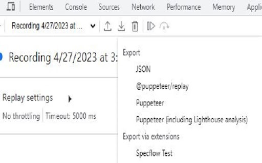 SpecflowChromeRecorder  from Chrome web store to be run with OffiDocs Chromium online