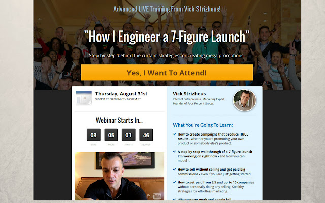 Special free 7 figure launch webinar  from Chrome web store to be run with OffiDocs Chromium online
