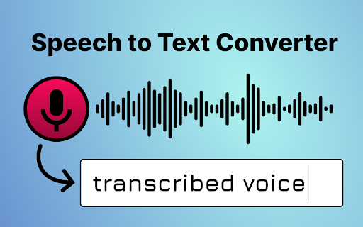 Speech to Text Converter  from Chrome web store to be run with OffiDocs Chromium online