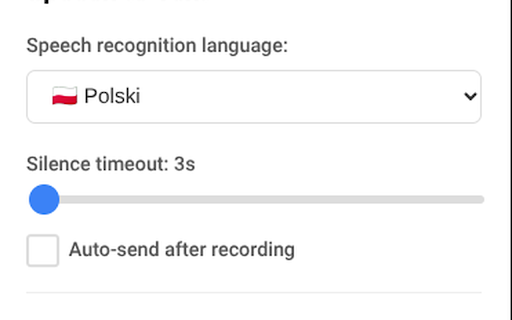 Speech to Text for Claude.ai  from Chrome web store to be run with OffiDocs Chromium online