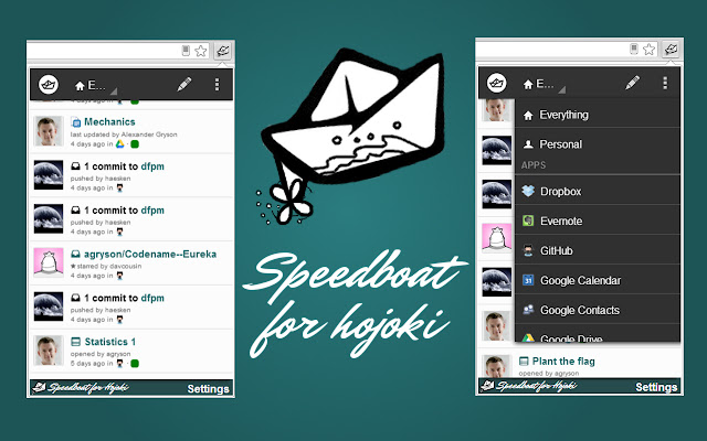 Speedboat for Hojoki  from Chrome web store to be run with OffiDocs Chromium online