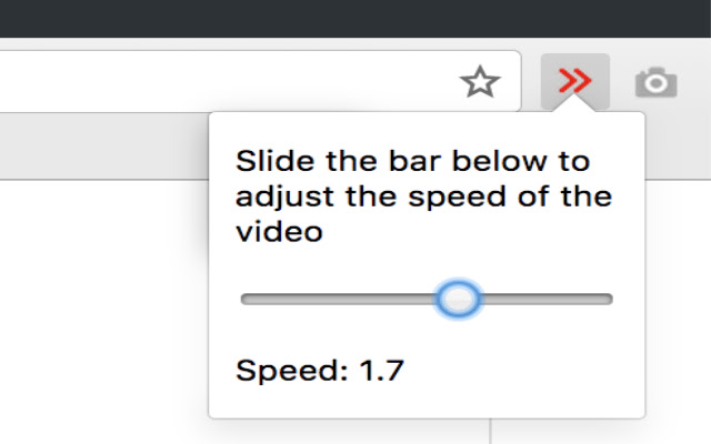 Speed Control  from Chrome web store to be run with OffiDocs Chromium online