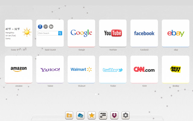Speed Dial 3™(APP)  from Chrome web store to be run with OffiDocs Chromium online