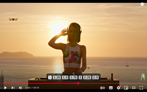 Speeder YouTube Speed Controller  from Chrome web store to be run with OffiDocs Chromium online
