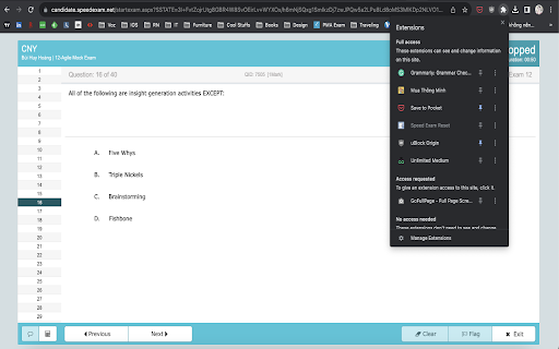 Speed Exam Reset  from Chrome web store to be run with OffiDocs Chromium online