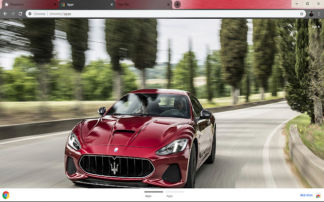 Speeding Red Maserati Fastest Super Car  from Chrome web store to be run with OffiDocs Chromium online
