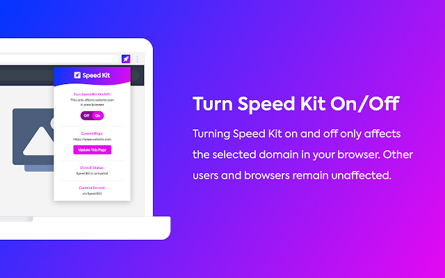 Speed Kit Web Extension  from Chrome web store to be run with OffiDocs Chromium online
