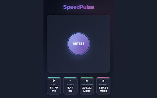 SpeedPulse  from Chrome web store to be run with OffiDocs Chromium online