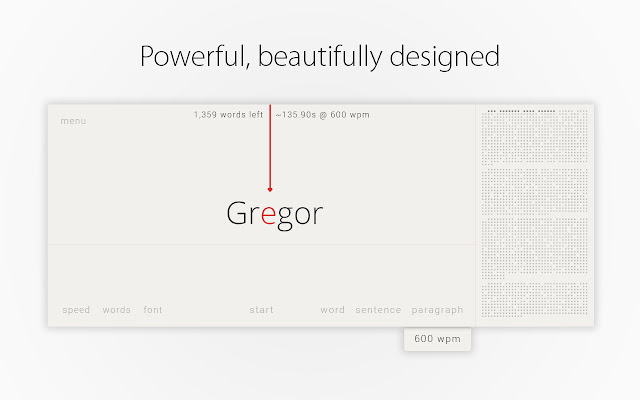 Speedr  from Chrome web store to be run with OffiDocs Chromium online