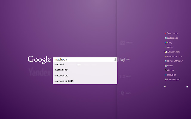Speed Search Tab  from Chrome web store to be run with OffiDocs Chromium online