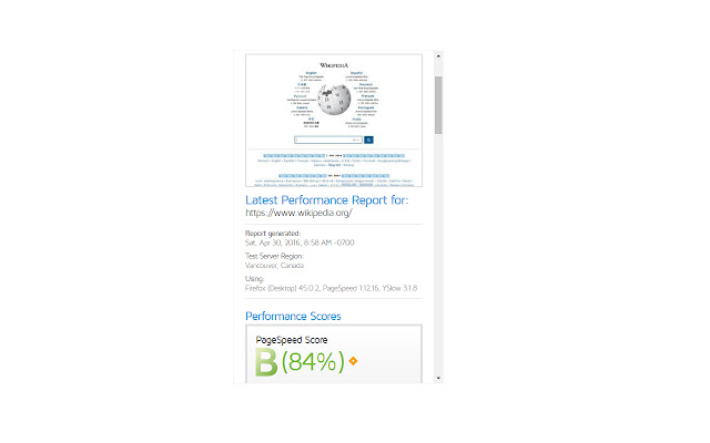 Speed site tester  from Chrome web store to be run with OffiDocs Chromium online