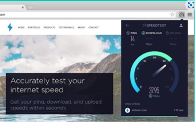 Speedtest Google (for chrome)  from Chrome web store to be run with OffiDocs Chromium online