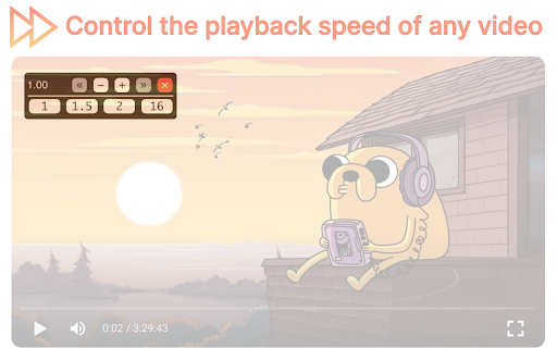 Speed Up Video  from Chrome web store to be run with OffiDocs Chromium online