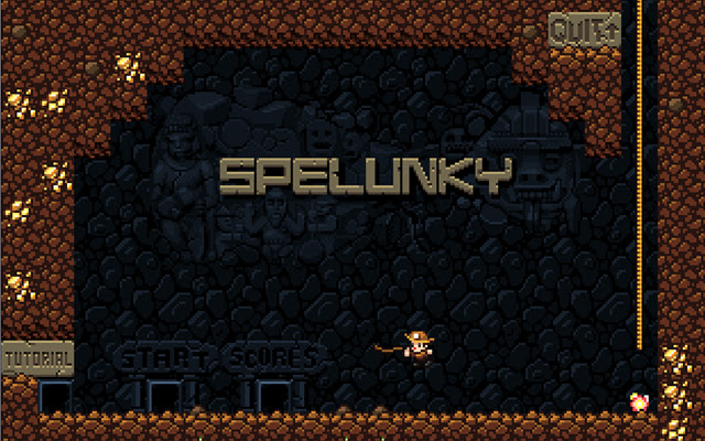 Spelunky  from Chrome web store to be run with OffiDocs Chromium online