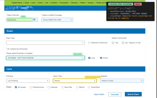 spexbot eyefinity extension  from Chrome web store to be run with OffiDocs Chromium online