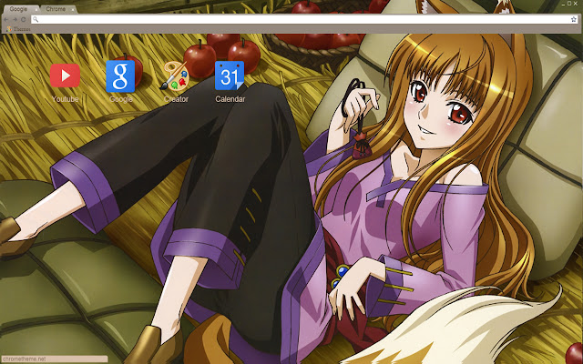 Spice and Wolf Holo theme 1920x1080  from Chrome web store to be run with OffiDocs Chromium online
