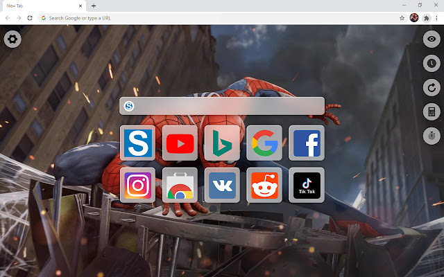 Spider Gwen HD Wallpaper New Tab  from Chrome web store to be run with OffiDocs Chromium online