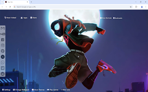 Spider Man: Across the Spider Verse Wallpaper  from Chrome web store to be run with OffiDocs Chromium online