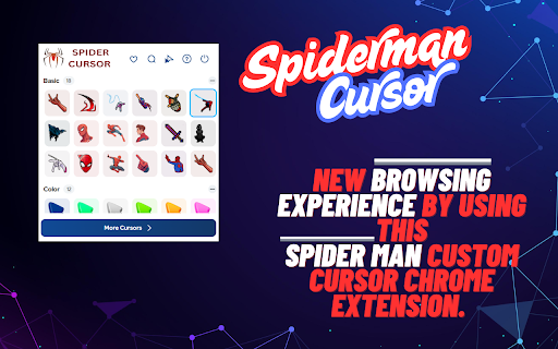 Spiderman Cursor Custom Cursor for Chrome  from Chrome web store to be run with OffiDocs Chromium online