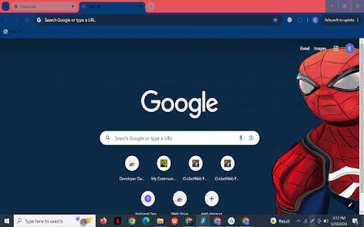 Spiderman In BG  from Chrome web store to be run with OffiDocs Chromium online