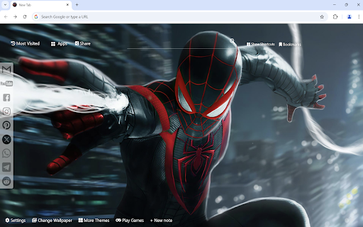 Spider Man Miles Morales Wallpaper  from Chrome web store to be run with OffiDocs Chromium online