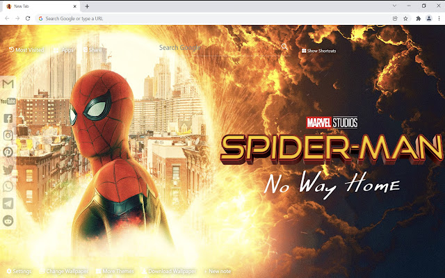 Spider Man: No Way Home Wallpaper  from Chrome web store to be run with OffiDocs Chromium online
